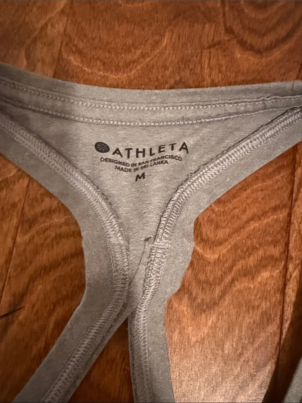 Athleta Gray Racerback Performance Tank - Picture 2 of 3
